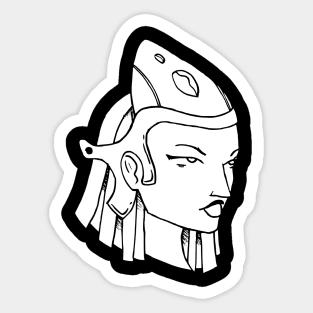 A Science Fiction Portrait Sticker